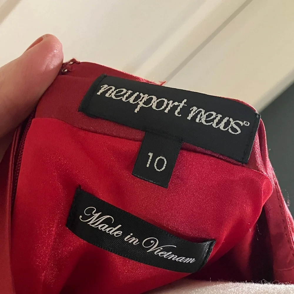 Newport News  Red Christmas Dress - Picture 2 of 8